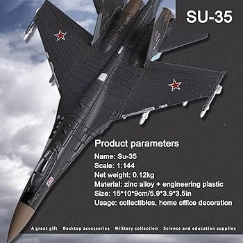 Amazon.co.jp: 5.9インチ 1/144スケール SU-35 戦闘機モデル飛行機