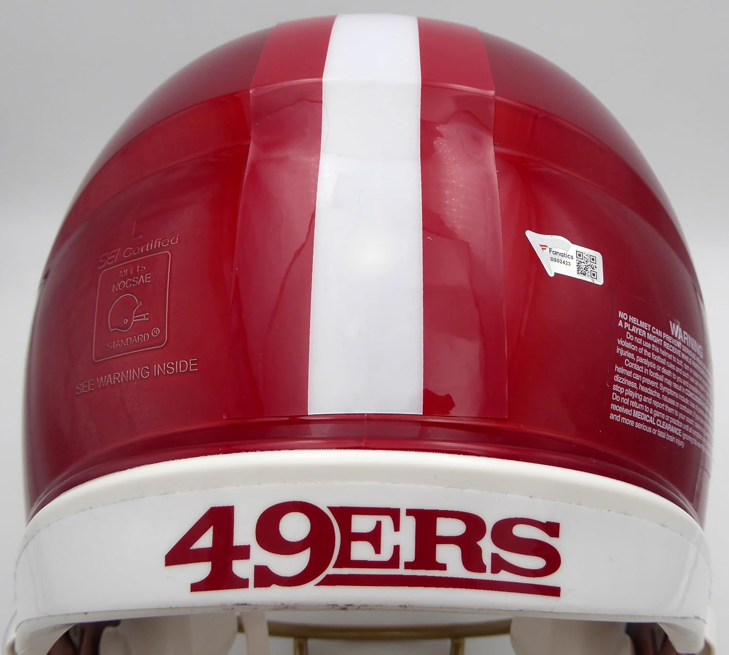 Deebo Samuel Autographed Flash Red Authentic Full Size Speed Helmet Holo #B802423