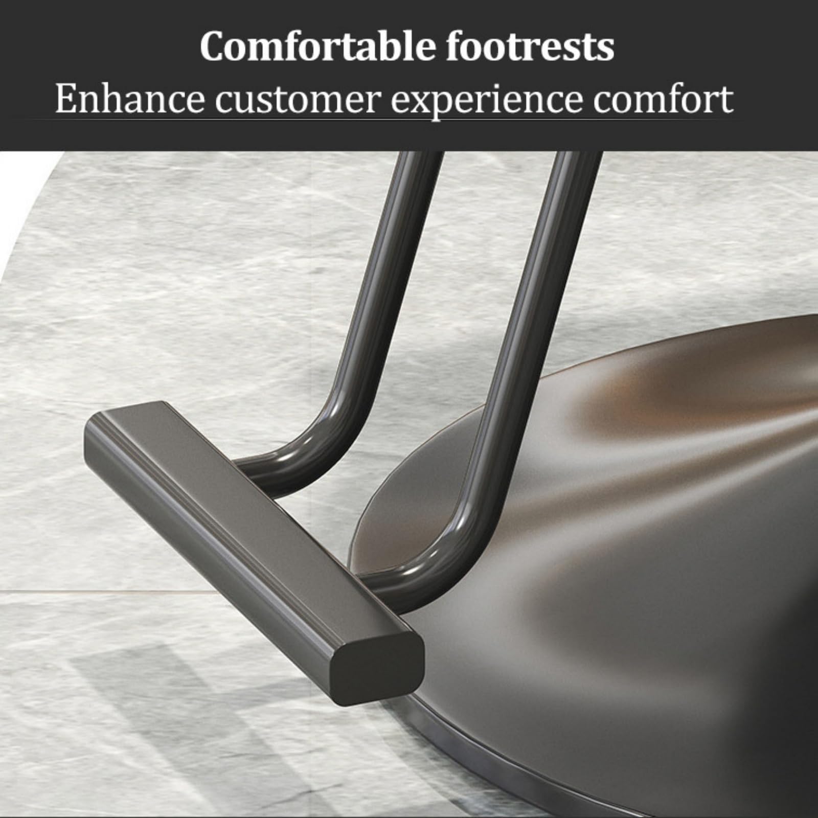 Sillas de barbero, Silla de peluquería hidráulica Ajustable con reposapiés, rotación de 360°, Silla de Belleza para barbería, SPA, Estudio de Tatuajes - Gris y Blanco