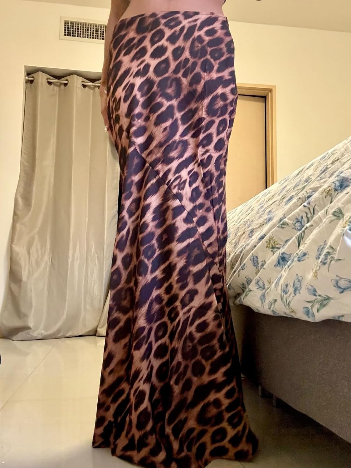 Leopard Print Skirt Cheetah Print Long Skirts for Women Trendy Y2k Summer Skirts Maxi Skirt - Image 7