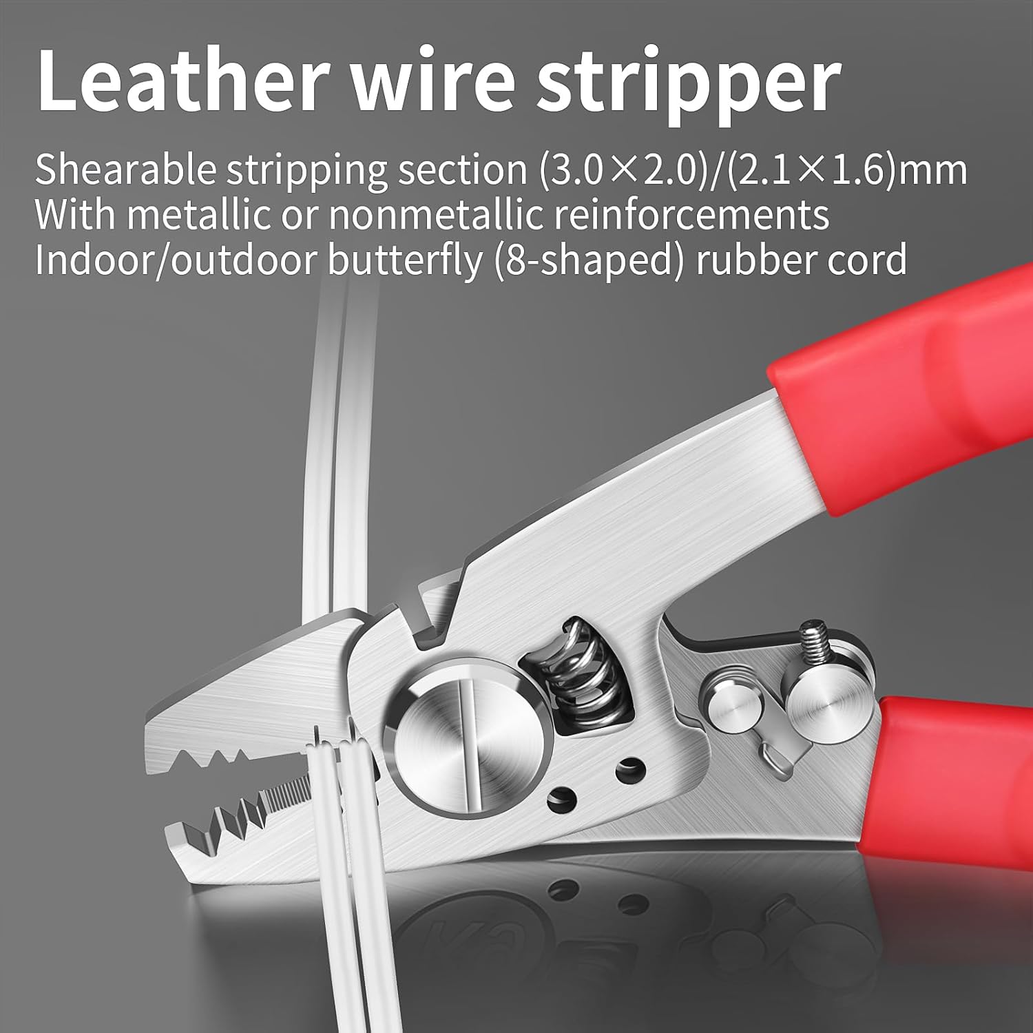 2pack Fiber Stripper, 7-in-1 Multi-function Fiber Optic Stripper Tool, for Wire Stripping & Cutting, Wire Cutters Pliers, Fiber Cable Stripping Tool for engineers, with a fiber optic cleaning clip