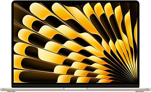 Apple 2025 MacBook Air 15-inch Laptop with M4 chip: Built for Apple Intelligence, 24GB Unified Memory, 512GB SSD Storage, Touch ID; Starlight - English Keyboard