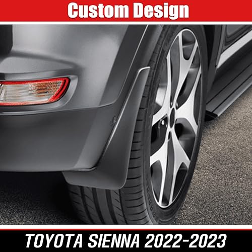 Miniatura 6 de Aletas de barro compatibles con Toyota Sienna 2022 2023, protectores contra salpicaduras, protector de neumáticos, sin necesidad de perforación,