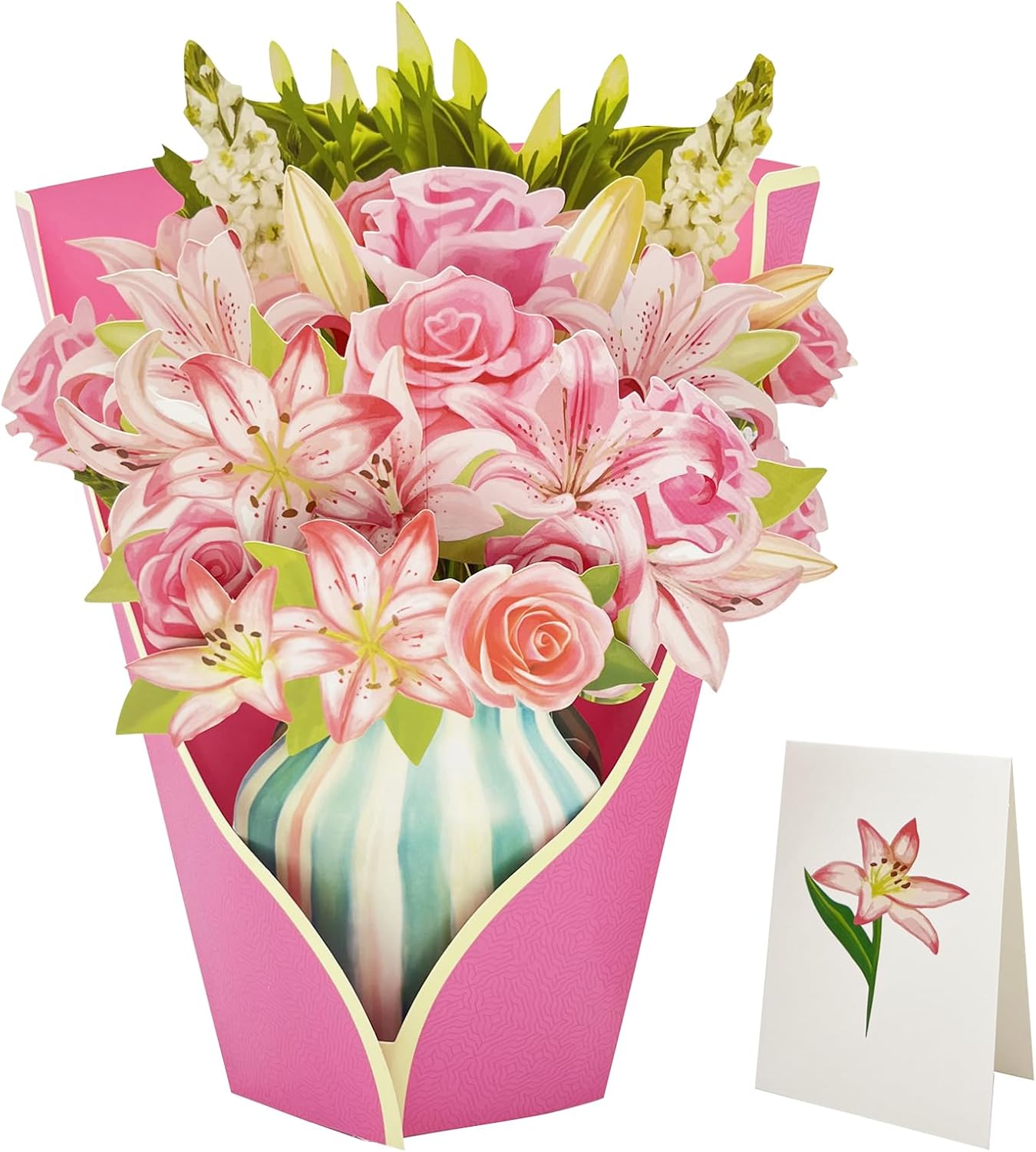 Tarjetas De Felicitación Tarjetas Emergentes De Papel Para Todas Las Ocasiones Clavel Grande
