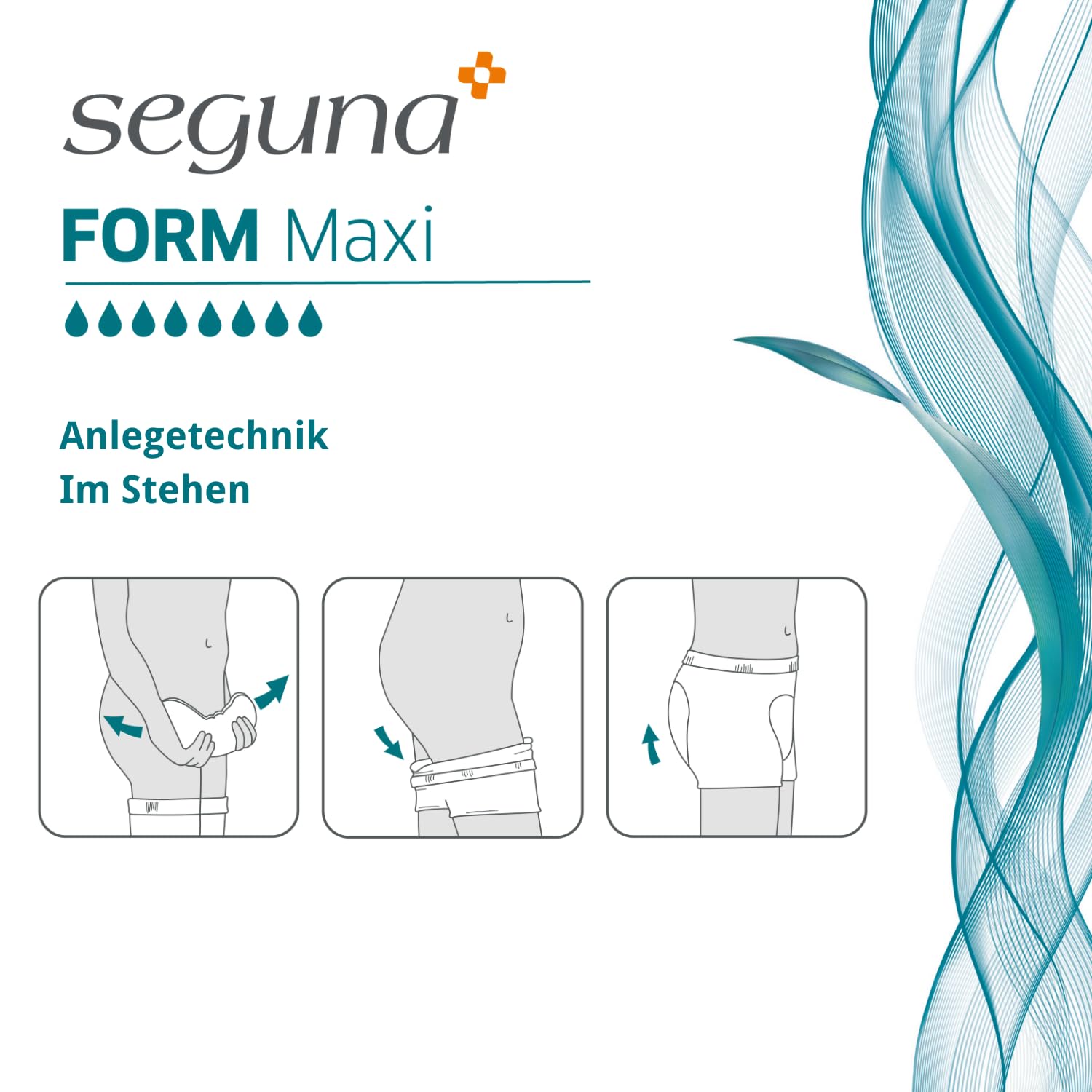 SEGUNA Form Maxi, Inkontinenzvorlagen für Frauen und Männer, Anatomische Vorlagen bei sehr schwerer Inkontinenz, Stuhlinkontinenz (Sparpaket (4 x 20 Stück))