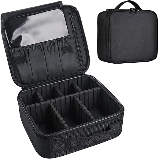 House of Quirk Makeup Storage Case - Black 25x22x9cm