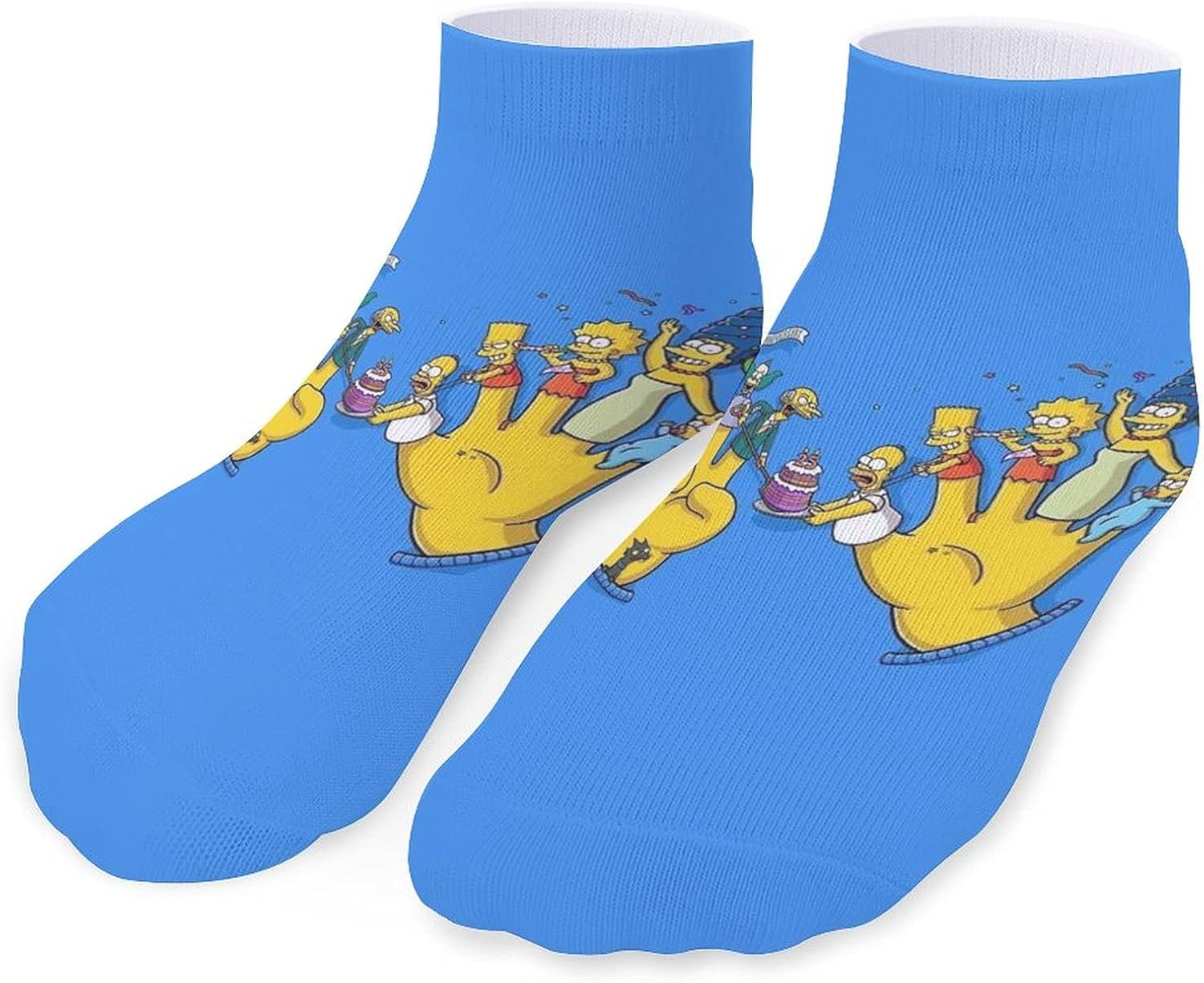 Simpsons Socks Color Fun Sweat Wicking Breathable Refreshing Sports Daily Leisure Unisex