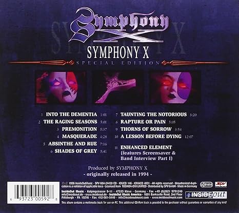 Symphony X Symphony X Amazon Fr Cd Et Vinyles Symphony X Symphony X Amazon Fr Cd Et Vinyles