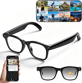 32GB Wearable Tech AI Smart Glasses, Bluetooth Connectivity, 8MP/1080P HD Video & Audio Recording Camera, Real-Time Voice ... Price In India
