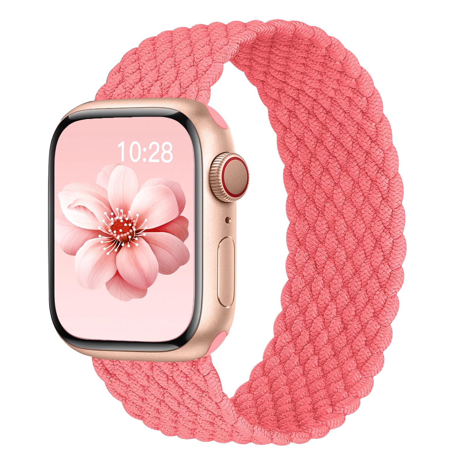 Braided Solo Loop for Apple Watch Band 40mm 42mm 41mm 38mm 44mm 46mm 45mm Ultra/3 2 49mm Men/Women,Stretchy Nylon Sport wristband Strap for iWatch Bands Series 11/10/9/8/7/6 5/4/3/SE 40 44 42 45 46 mm — view 45