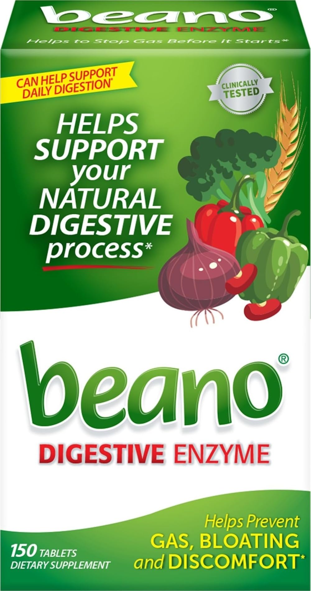 Beano Digestive Enzyme Gas Relief Tablets