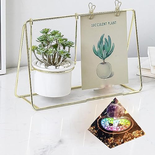 Miniatura 7 de Yogmudra Pirámide de orgonita para energía positiva, amatista de orgonita y obsidiana con pirámides de cristal de piedras preciosas naturales para