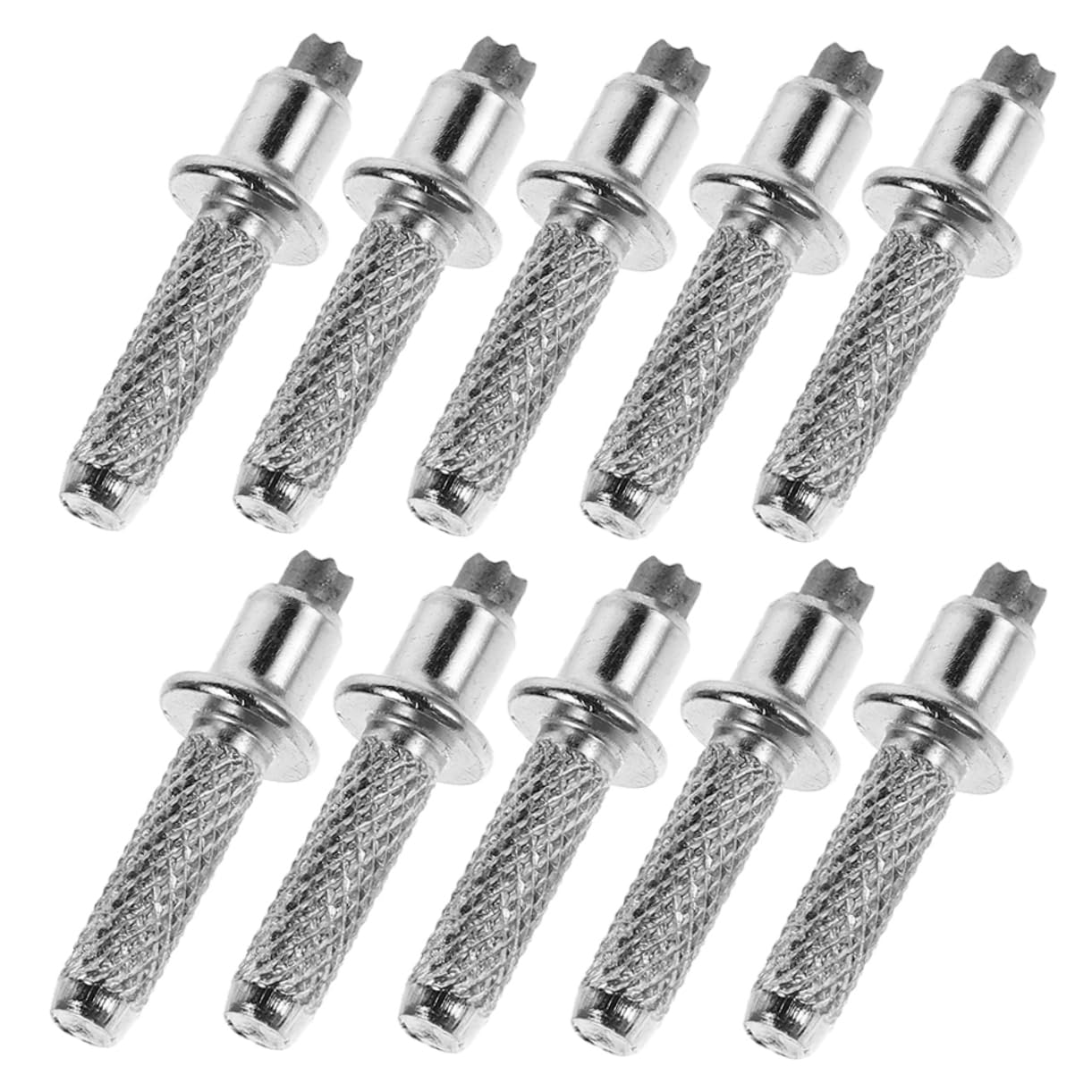 Yardwe 10pcs Metal Trekking Pole Tips Tungsten Steel Hiking Stick Tips Walking Canes Accessories for Mountaineering Ski Walking Poles