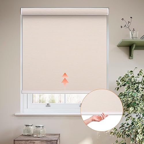 Miniatura 2 de Youngoo Persianas enrollables opacas personalizadas, persianas enrollables sin cordón con cubierta de cenefa, fácil instalación, protección UV,