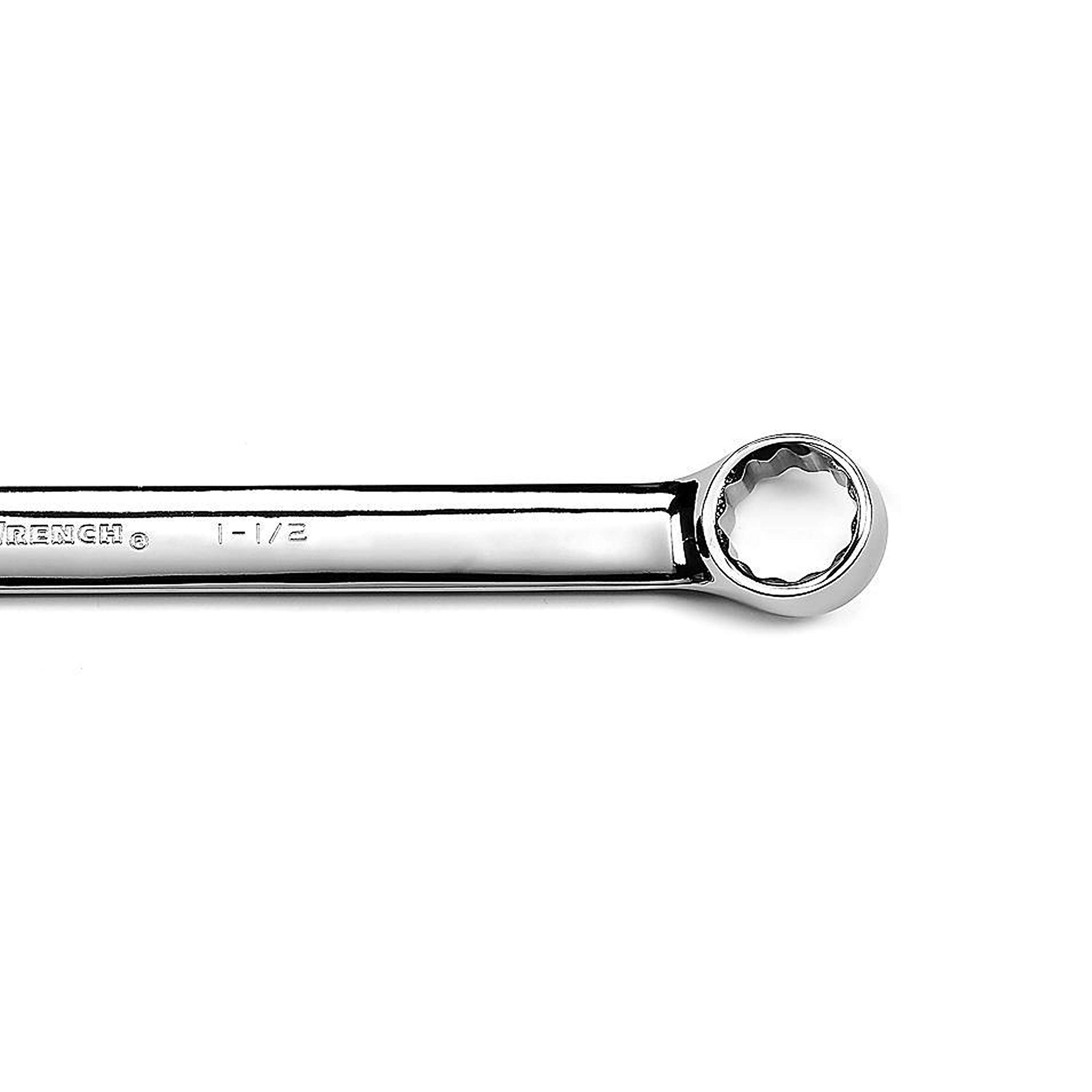 GearWrench 1-1/2" 12 Point Long Pattern Combination Wrench - 81750, Full Polish Chrome - Image 4