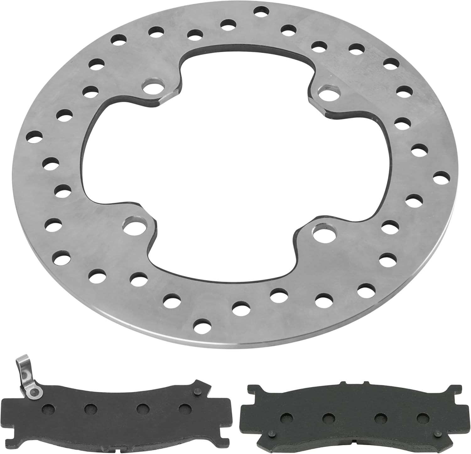Caltric Front Brake Disc and Pads Compatible with Honda Pioneer 1000 SXS1000M3 2016-2022 / Pioneer 1000-5 SXS1000M5 2016-2022
