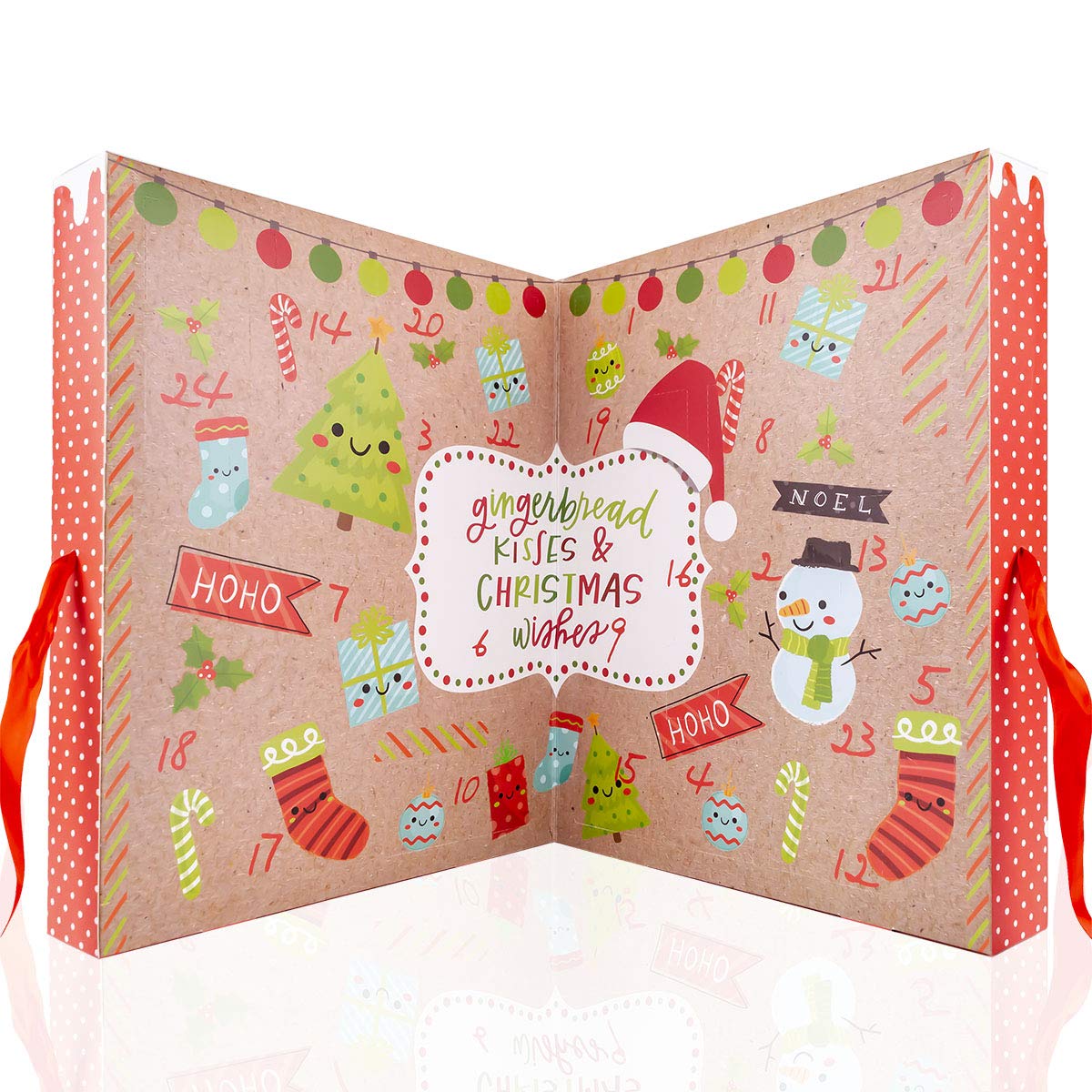 Accentra Xxl Beauty Adventskalender Gingerbread- Weihnachtskalender Für Frauen Und Kinder Im Witzigen Lebkuchen-Mann Design Mit Kosmetik Inhalt: Body Lotion, Badekugeln, Seife, Badesalz Uvw