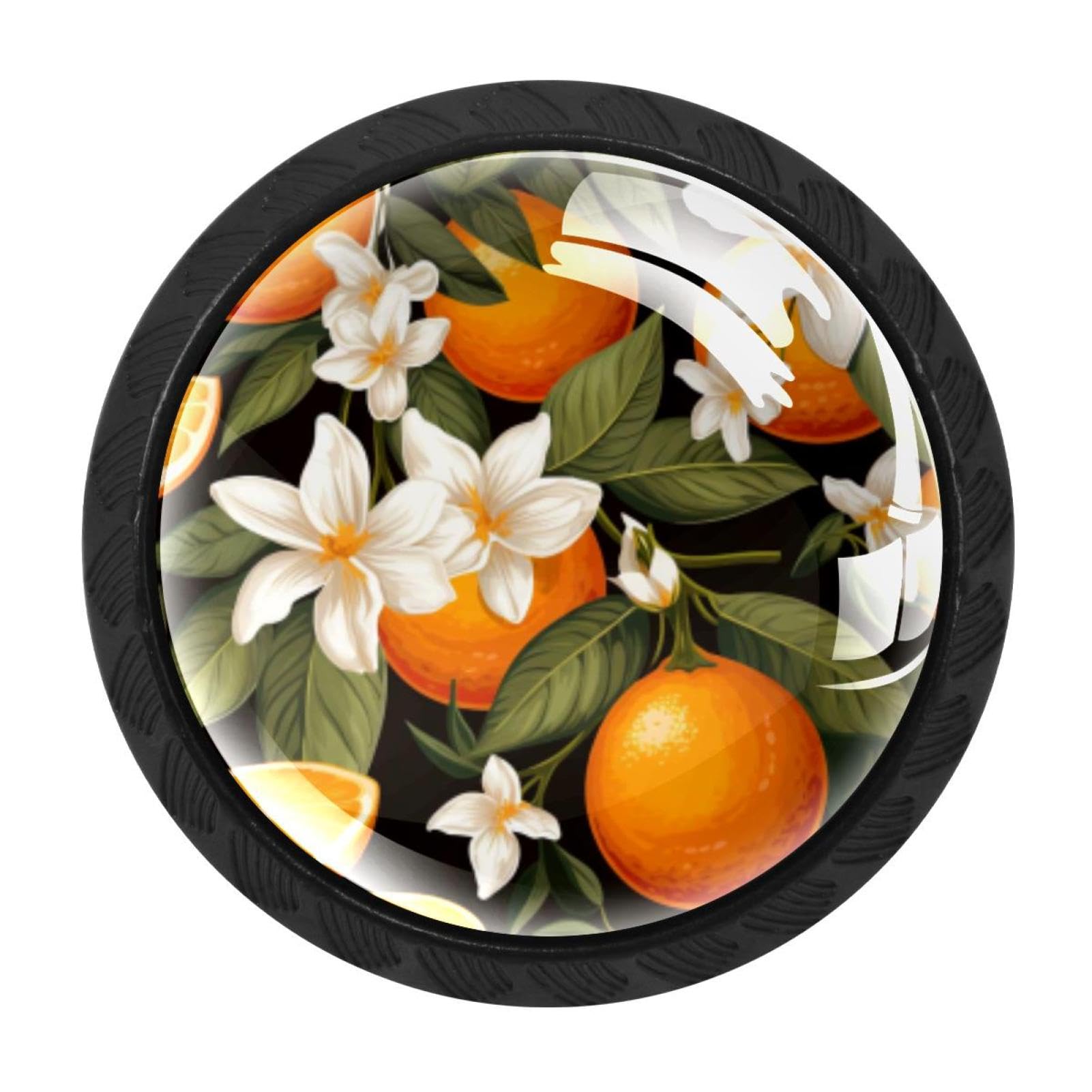 Chenzzzz Multicolored 09 4 Pack Black Orange Kitchen Handles, Cabinet Pulls Hardware For Cupboard Drawer Knobs Dresser Pulls