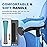BeneCane Walking Cane for Men & Women Walking Stick for Seniors Folding Canes Quad Cane Adjustable Lightweight Sturdy Collapsible Heavy Duty with Soft TPR T-Handle and Travel Bag