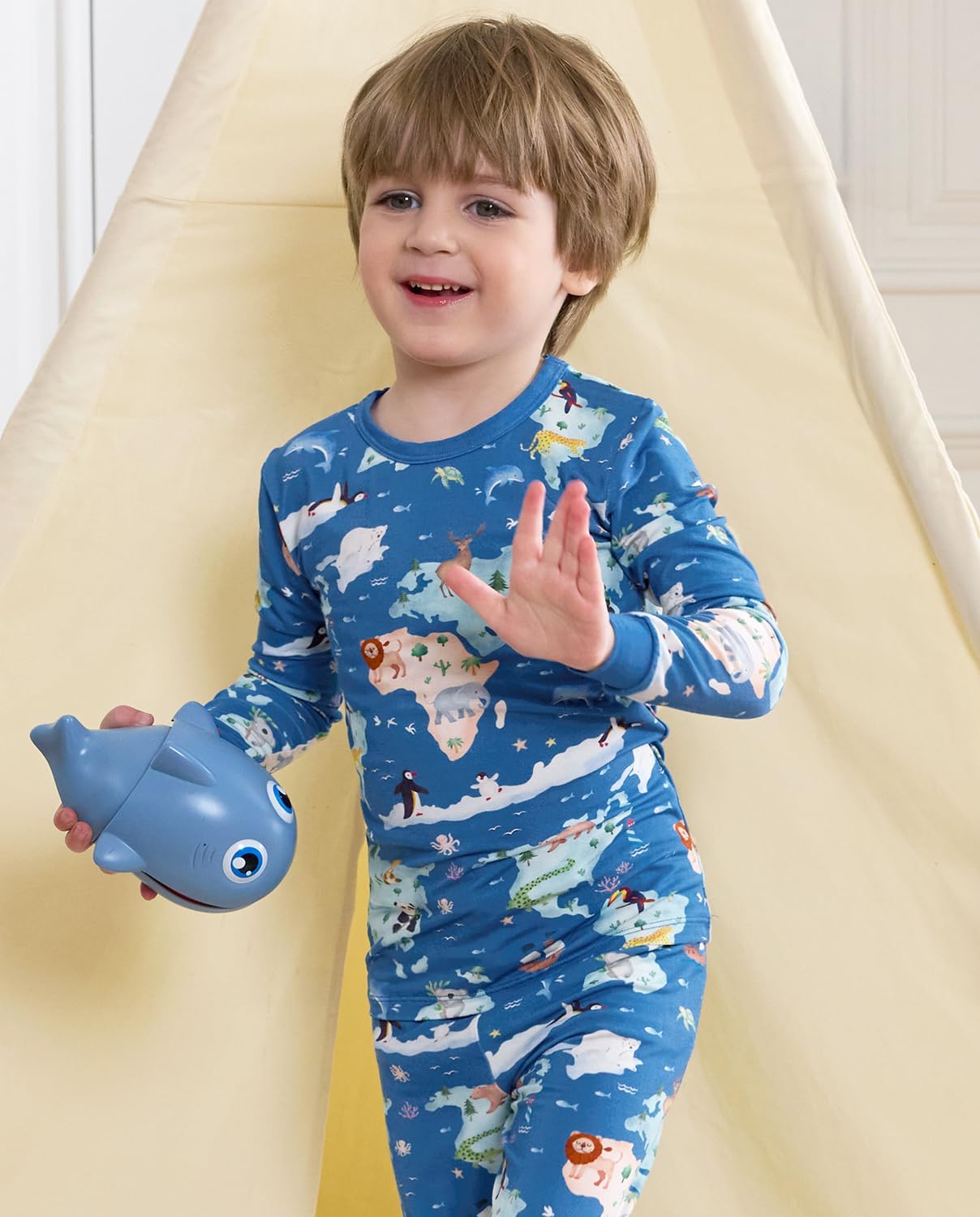 Bamboo Viscose Toddler Pajamas Boys Girls Baby 12M-8Y Pjs Sets Kids Snug fit 2pcs Long-Sleeve Sleepwear - Image 6