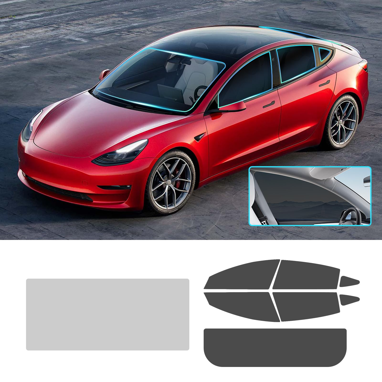 DIY Pre-Cut Nano Carbon Window Tint Kit – Fits ANY Honda 2000-2025, All Windows, Lifetime Warranty