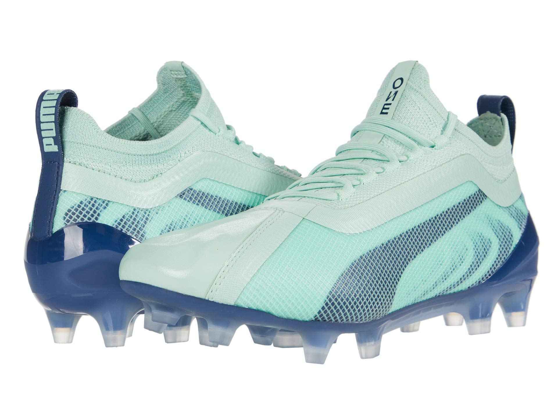 PUMA One 20.1 FG/AG Mist Green/High-Rise/Dark Denim 10.5 B (M)
