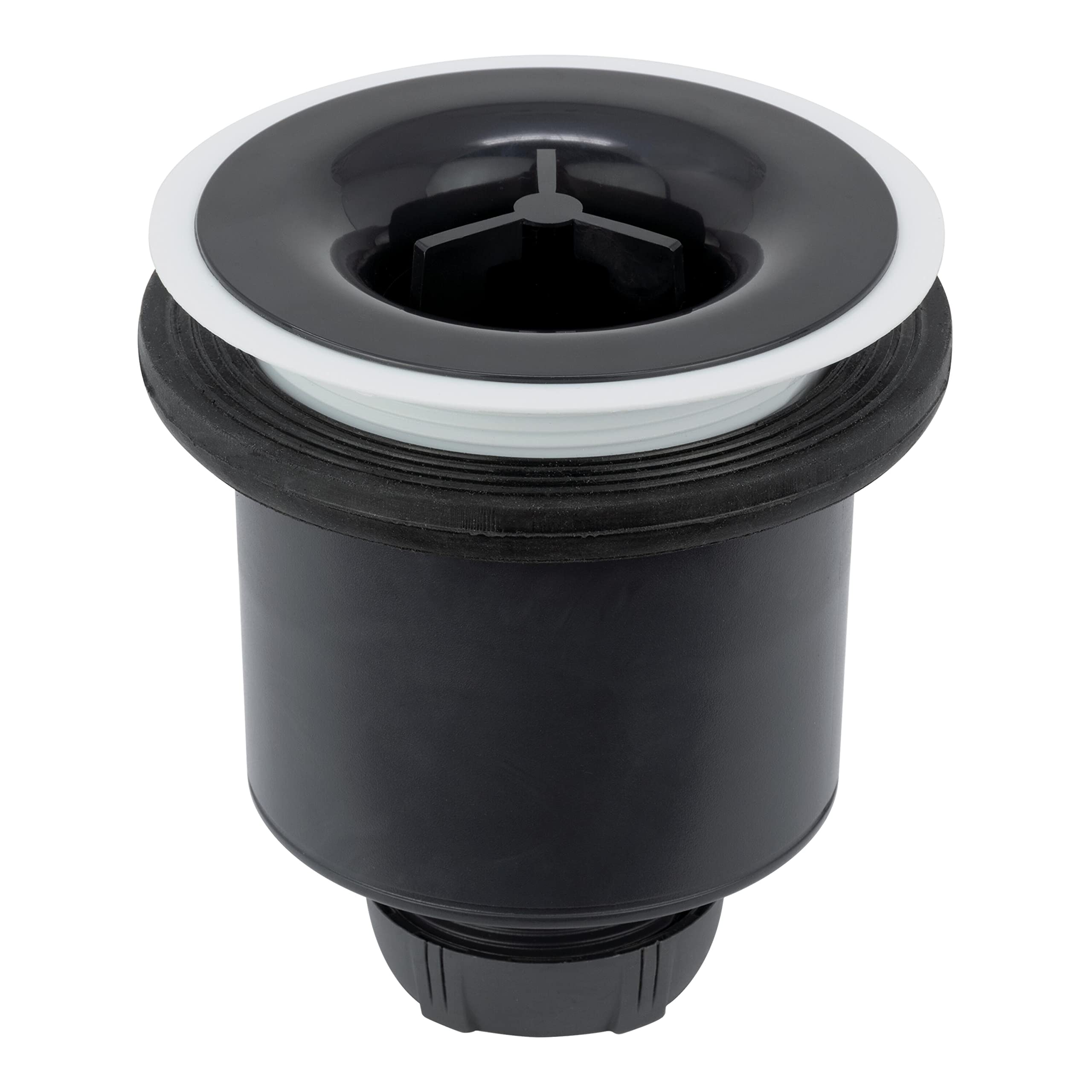 Wirquin 30722461 Bonde de douche Tourbillon verticale grise pour receveur de douche design ou à carreler
