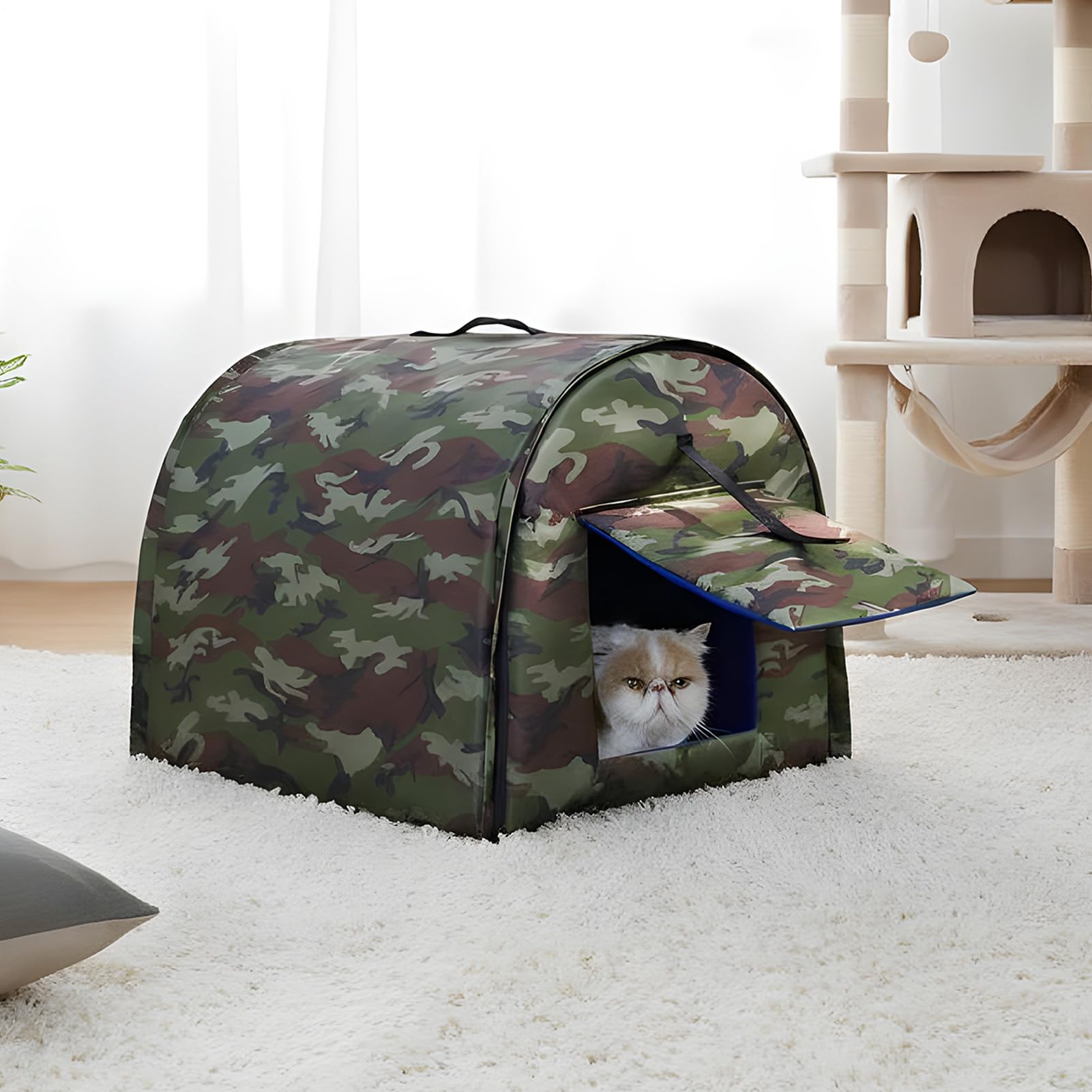 Casa Per Gatti Da Esterno Tenda Mimetica Isolata