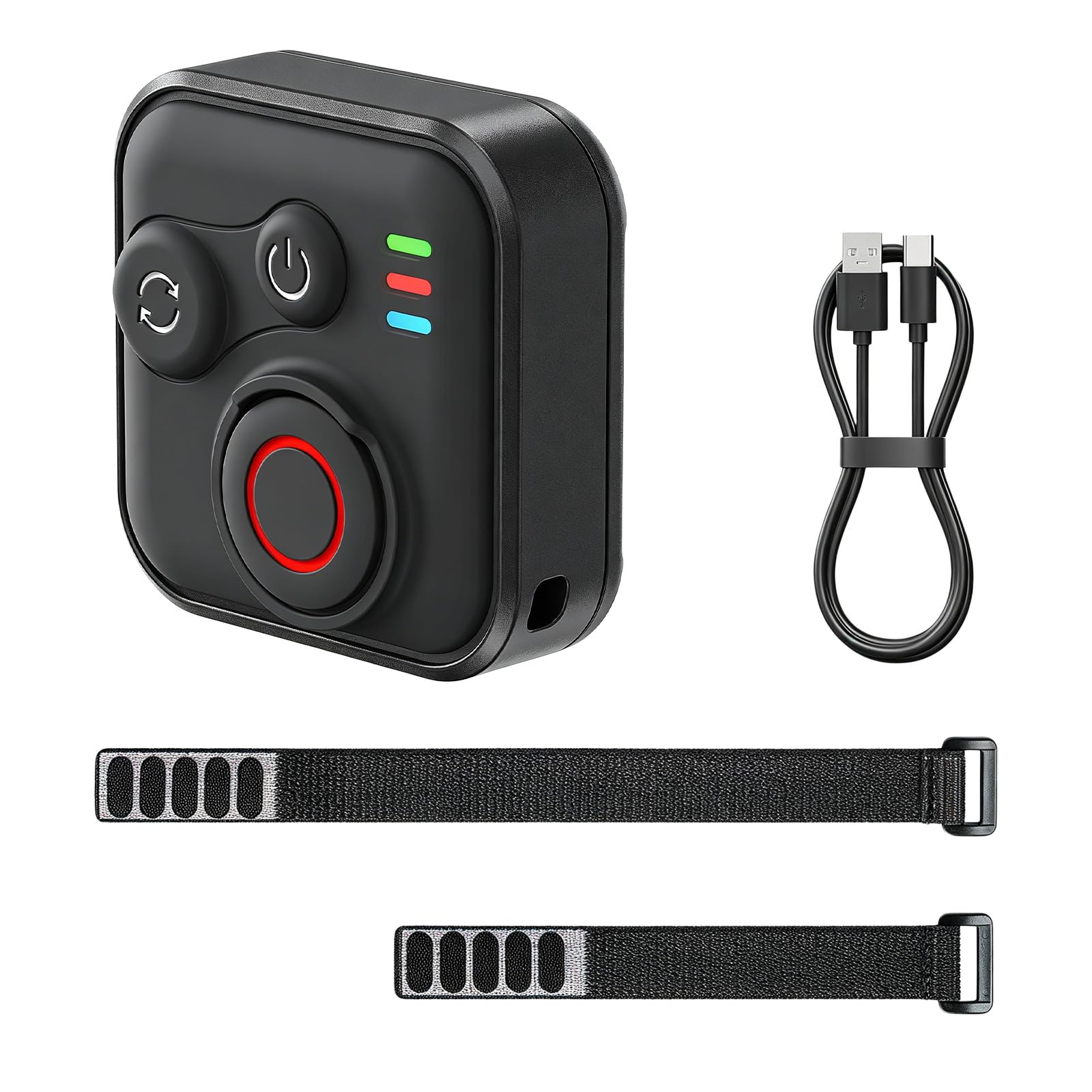 Telecomando Bluetooth per Insta360 X5/X4/X3/X2/ONE RS 1/Ace Pro/Ace Pro 2/A-ce/GO 3S/Hero 13/12/11/10/9/8/MAX/Mini/IOS/Android, portata 50 m, wireless, con cinturino da polso