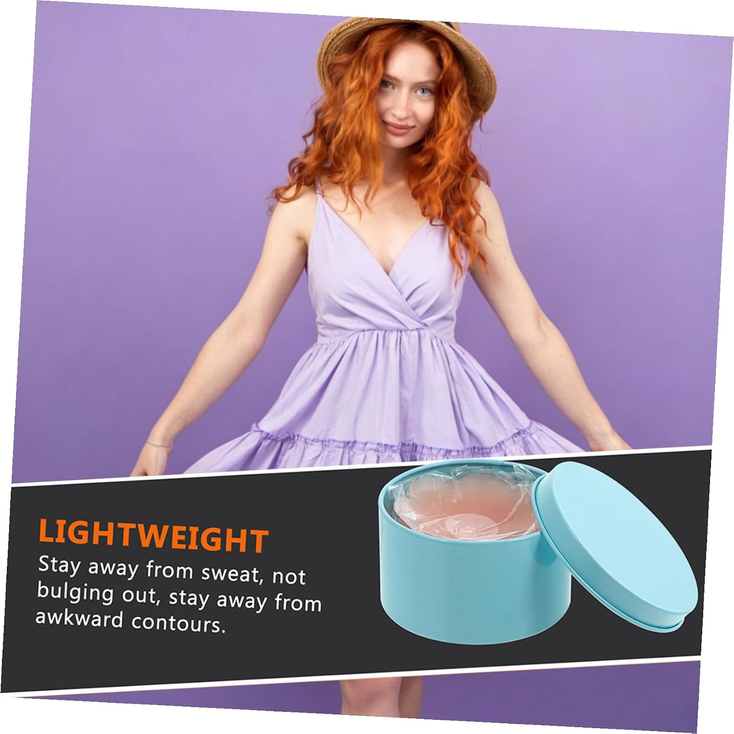 Silicone Nipples Sticker Invisible Areola Patch Hypoallergenic Breathable Cover for Women Lightweight Small Portable with Case