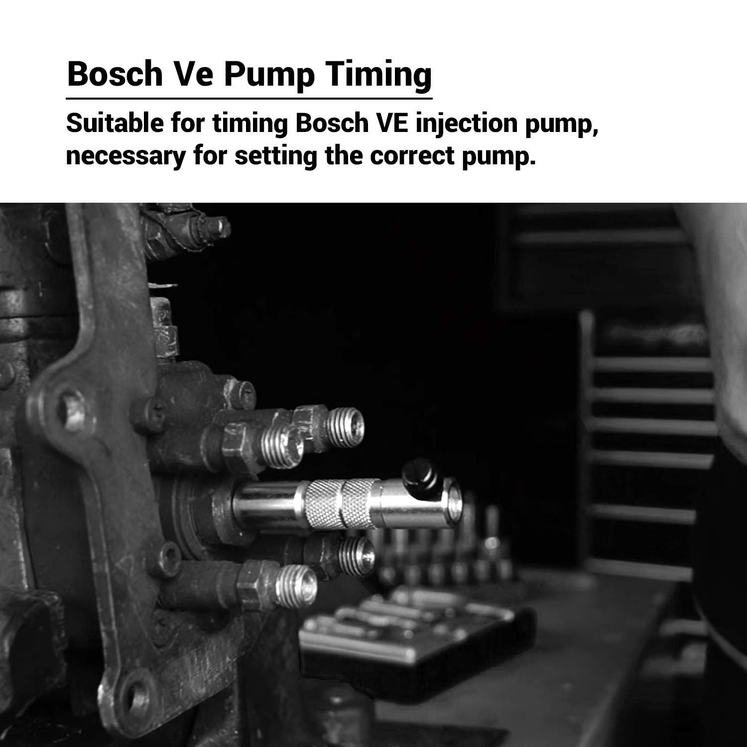 EWK 6 Pcs Bosch Injection Pump Timing Tool Kit VE Pump Adaptor Assembly