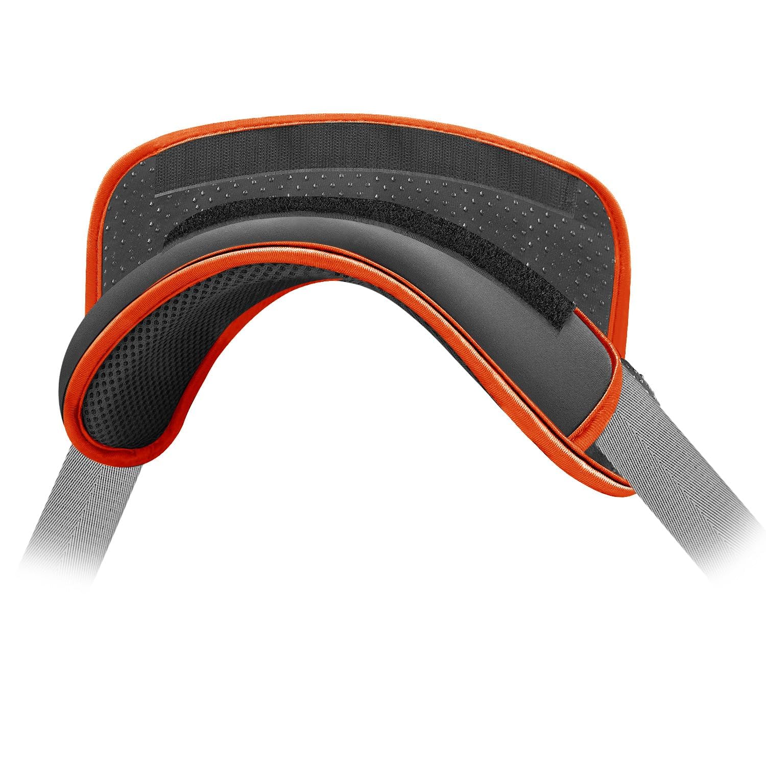 ZINZ Universal Shoulder Pad with Ultra Thick Cushion,Grey-Orange Edge