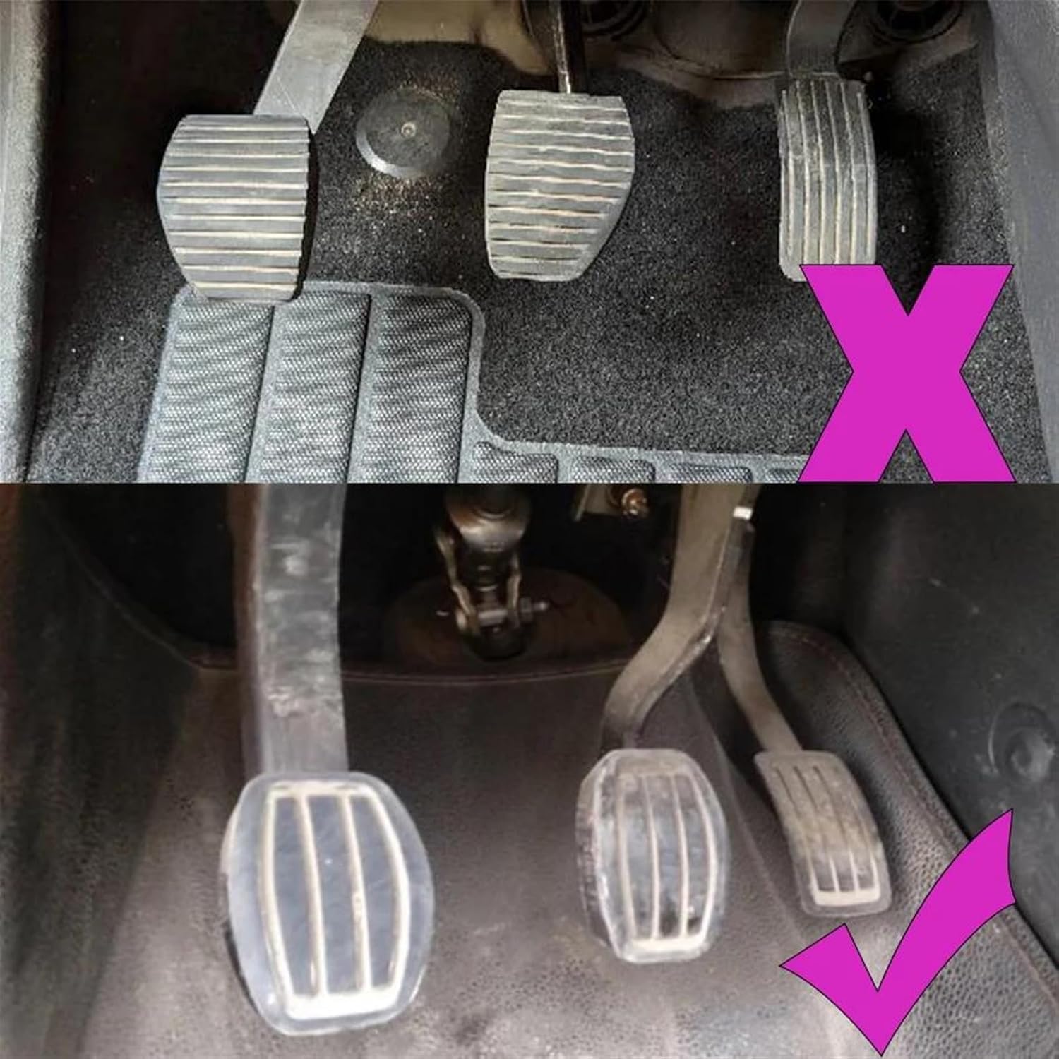 Car Brake Pedal Pedal Pads Brake Accelerator Pedals For Peugeot 308 3008 408 4008 5008 2007-2019 Car Pedal Cover (AT pedal)