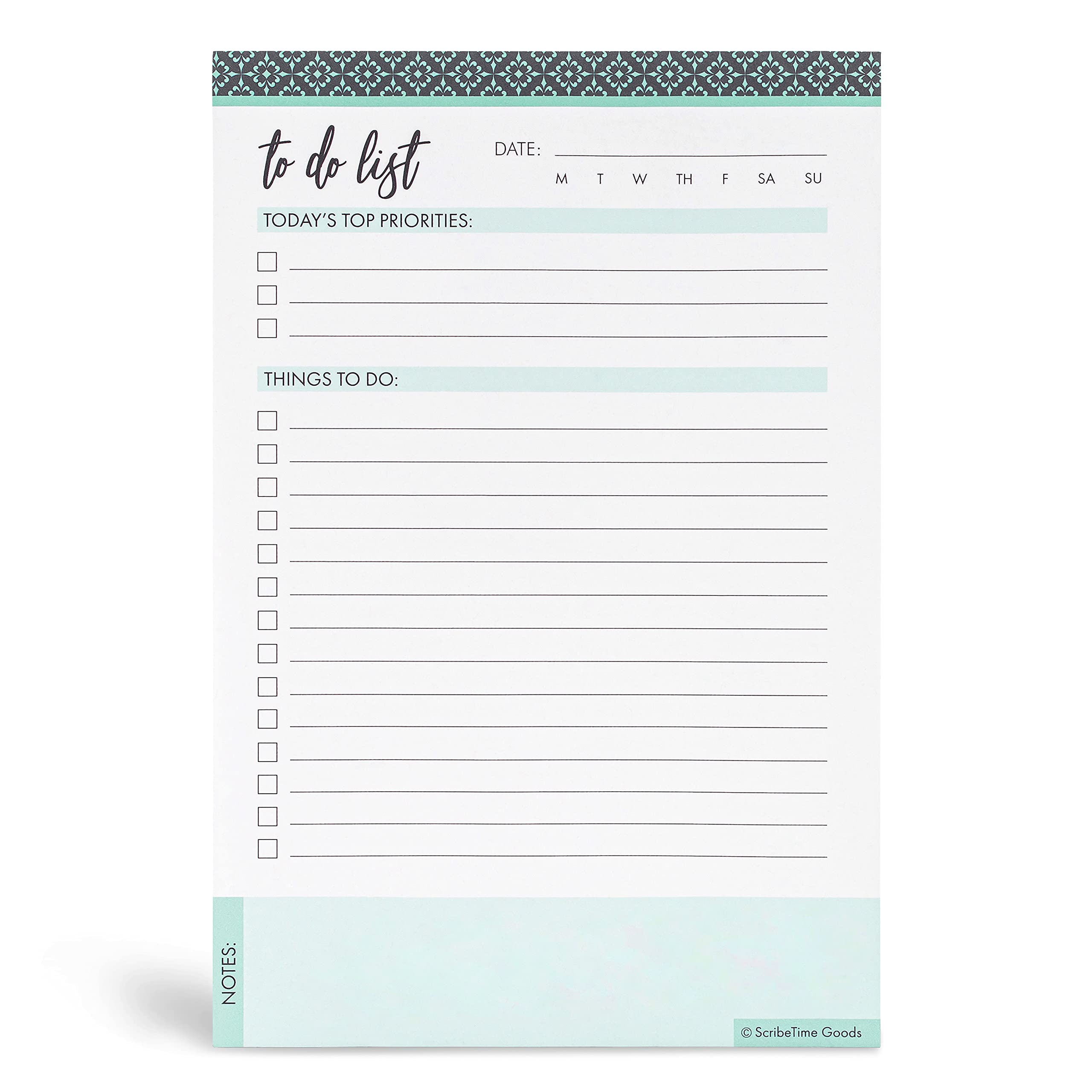 Buy To Do List Notepad by ScribeTime Goods Things To Do Notepad