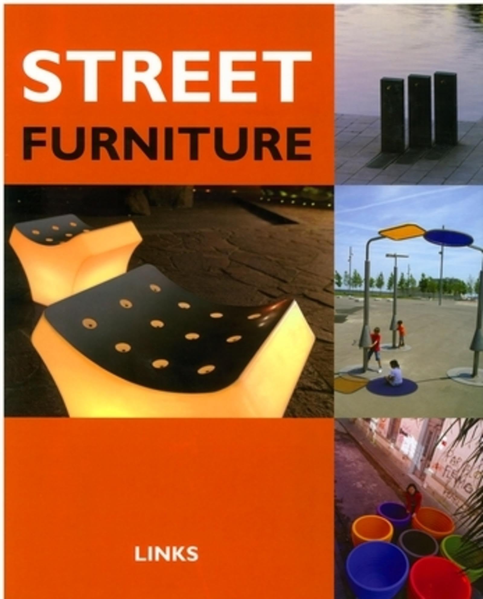 Street furniture durable en acier pour aménagement urbain extérieur
