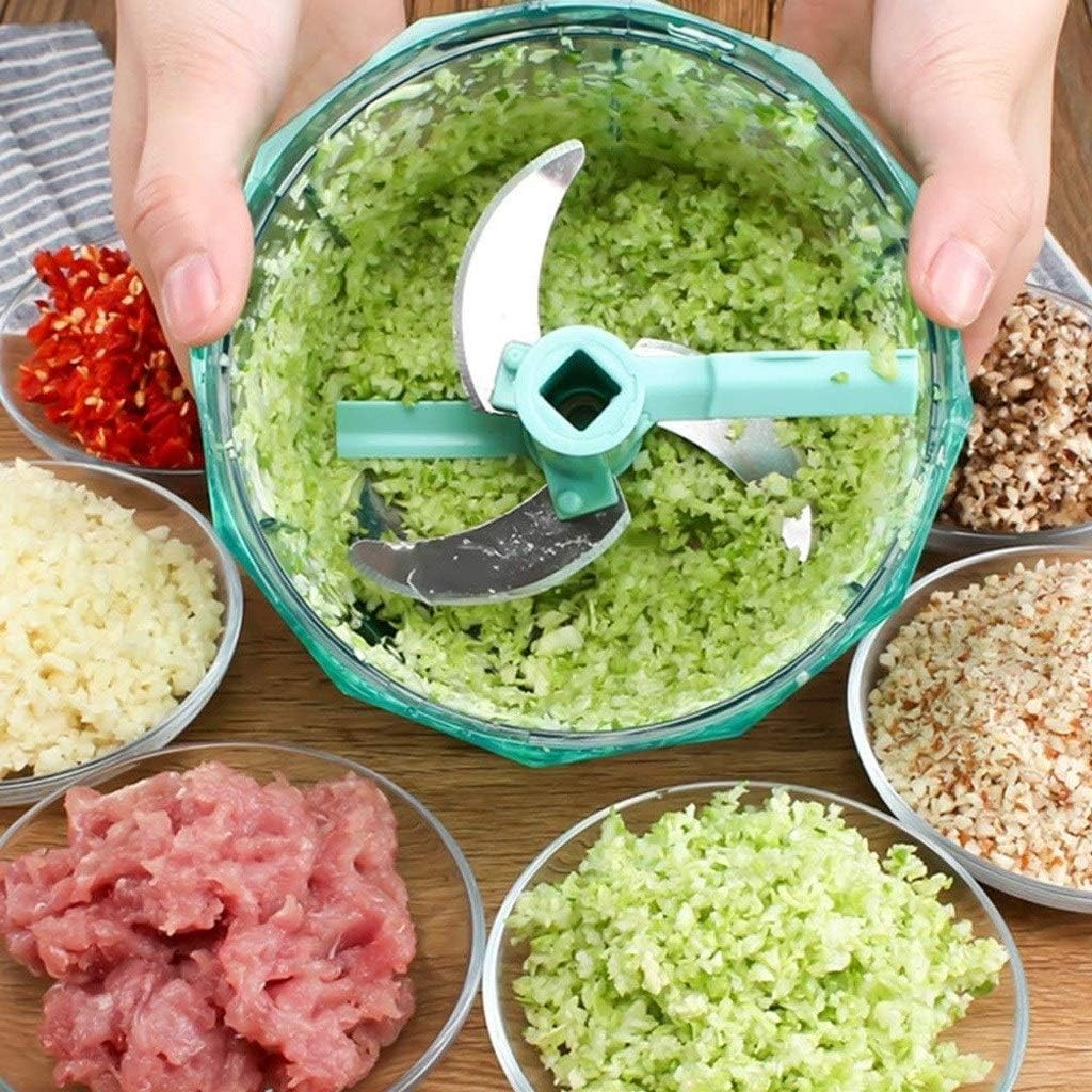 Food Processor, Household Electric Meat Grinder, Stainless Steel Meat Grinder, Meat, Vegetable, Fruit and Nut Grinder (5.51 * 5.11 * 5.31)
