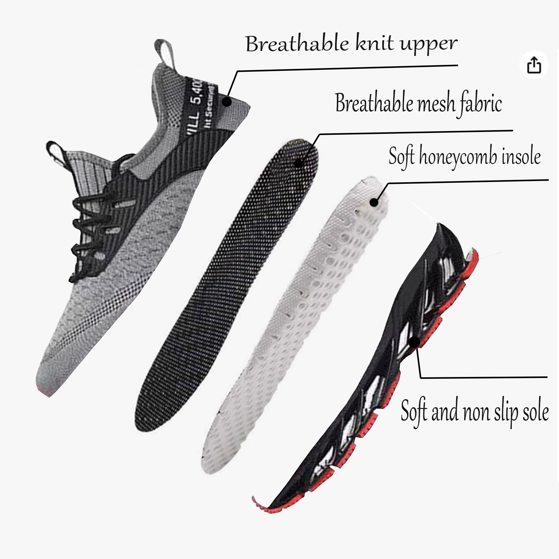 Scarpe da Ginnastica Running Donna Scarpe Sportive Unisex Sneakers Uomo Scarpe Camminata Casual Jogging Outdoor Fitness lavorate a Maglia Leggere Comode Scarpe da Lavoro Traspiranti