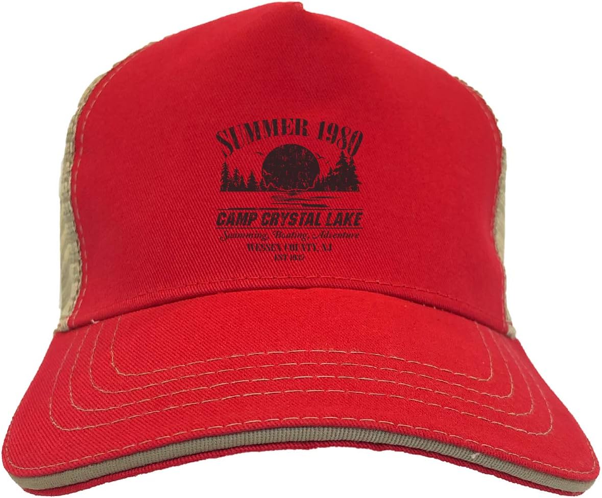 Tcombo Camp Crystal Lake - Summer 1980 Parody Twill Soft Mesh Trucker Hat