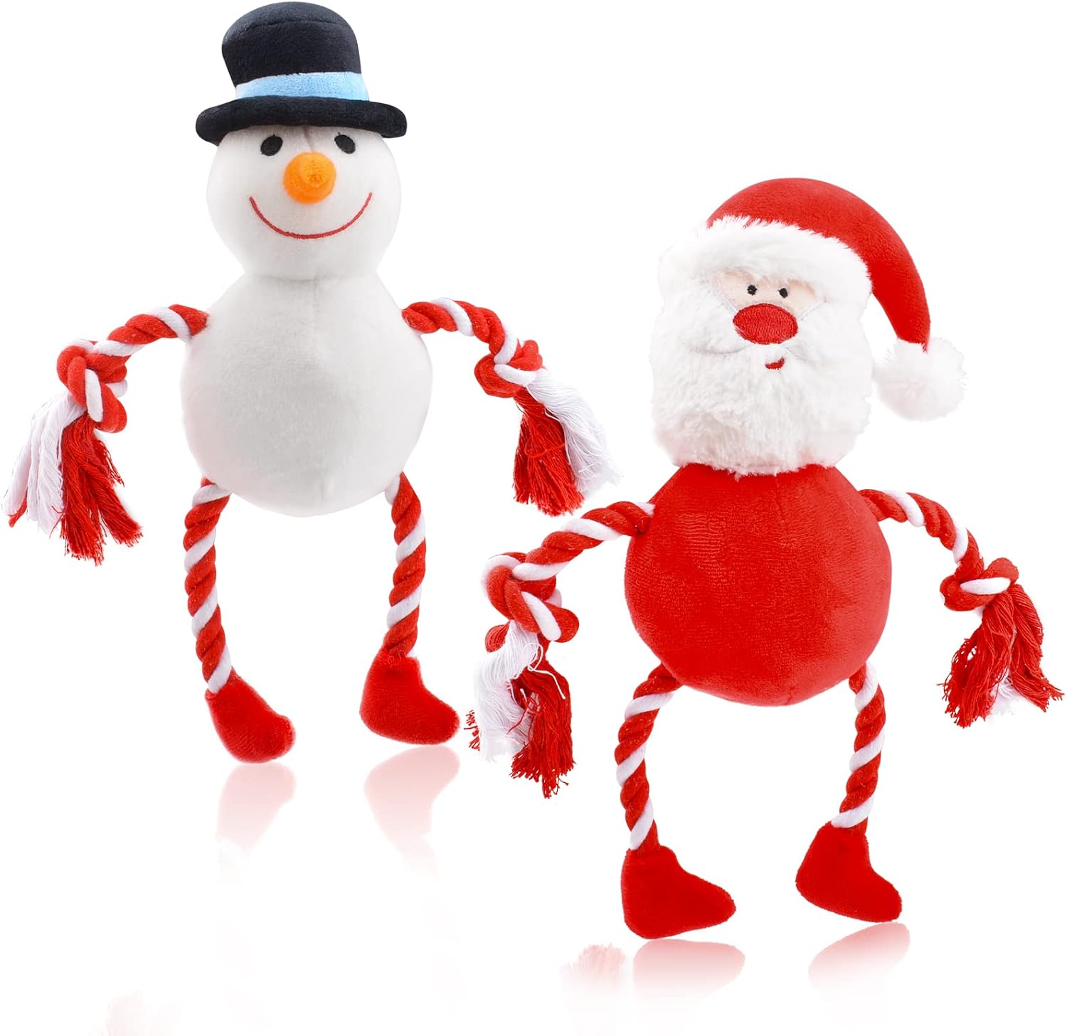 Pet Supplies Fasezoomit Christmas Dog Squeaky Toys,2 Pack Cute