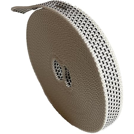 BAUHELD Rolluikriem, 50m, 14mm, 18mm, 20mm, 23mm, [Made in Germany], geschikt voor rolluiken bij deuren en ramen, hoge scheurvastheid en uv- stabiliteit, rolluikband, grijs, wit, beige, bruin