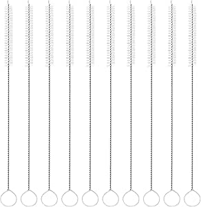 Nylon Straw Cleaner Brush - 23cm Long For Drinking Straws, Baby Bottles, Tubes