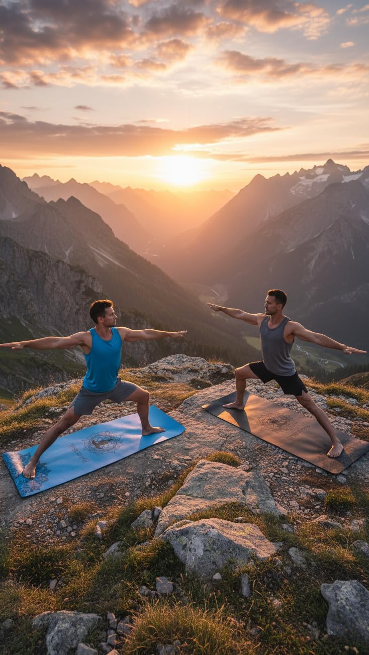 Yoga World Esterilla de yoga Mandala – antideslizante y antideslizante de goma TPE – suave, gruesa y duradera para ejercicios de pilates y entrenamiento en casa – Cojín ecológico biodegradable