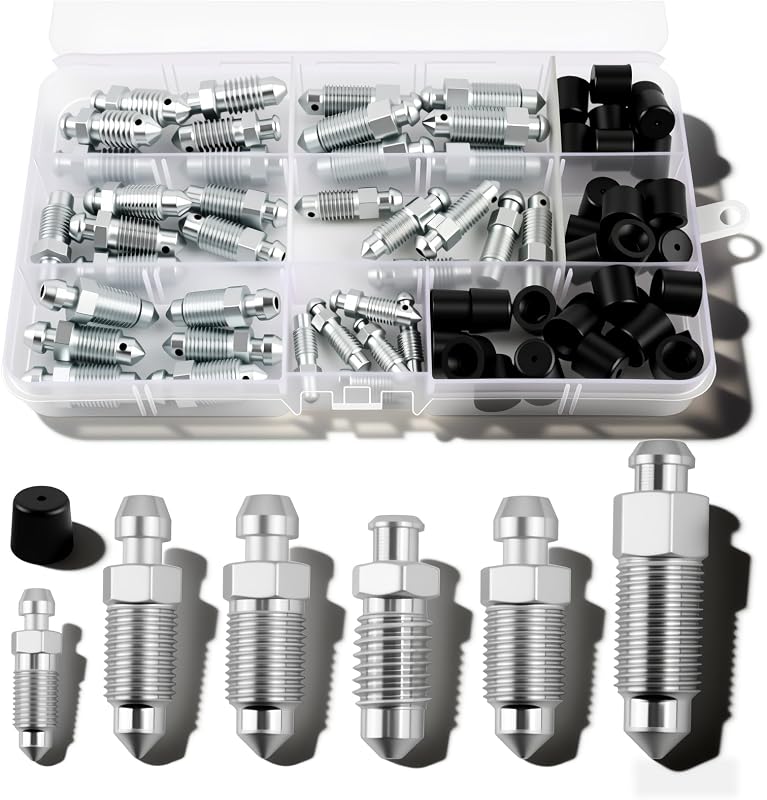 Kit de Parafusos Sangradores de Freio Purthog com Tampas – 36 Peças