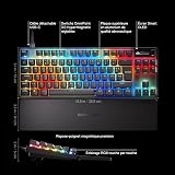 SteelSeries Apex Pro TKL Gen 3 - Clavier Gaming-HyperMagnetic - OmniPoint 3.0 - Actionnement Ajustable - Déclenchement Rapide-Préréglages prêts à Jouer - Toucher Rapide/SOCD - OLED -FR Layout AZERTY - 3