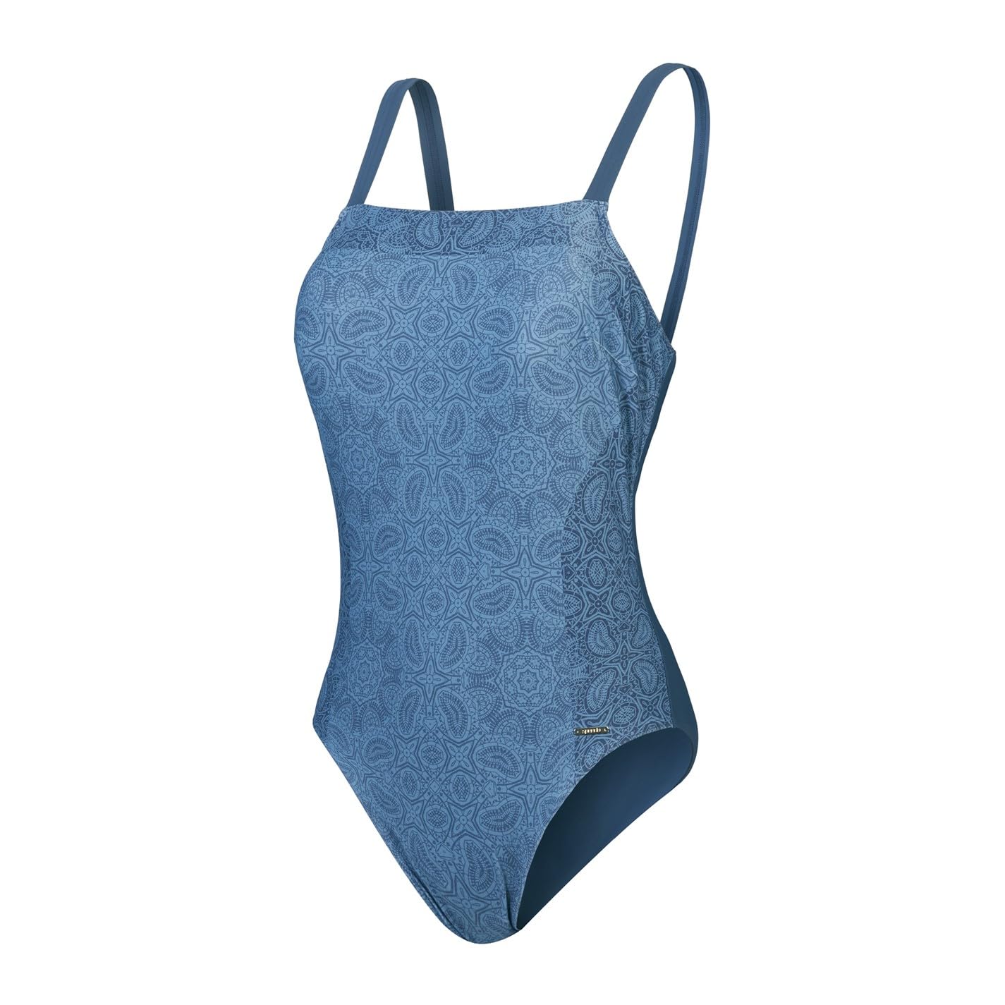 Speedo Womens ShPrnSqNeckSsu Blue 18