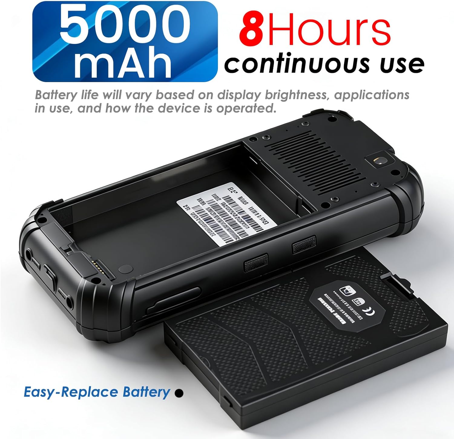 Kayoote SH66 6.5 inch Rugged Handheld Terminal, Win 11 Pro, Twin Lake N150, 16GB RAM 512GB ROM, Data Terminal PDA, 4G LTE, WiFi 6, BT 5.2, GPS