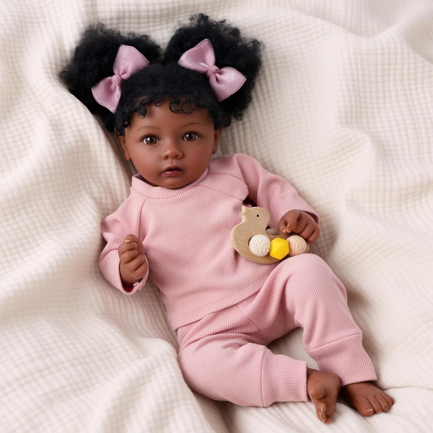 BABESIDE Drink and Wet Reborn Baby Dolls,20 Inch Lifelike Handmade Soft Vinyl Realistic Baby Doll, Can Drink & Pee, Poseable Real Life Baby Doll with Clothes and Toy Gift for Kids Age 3+