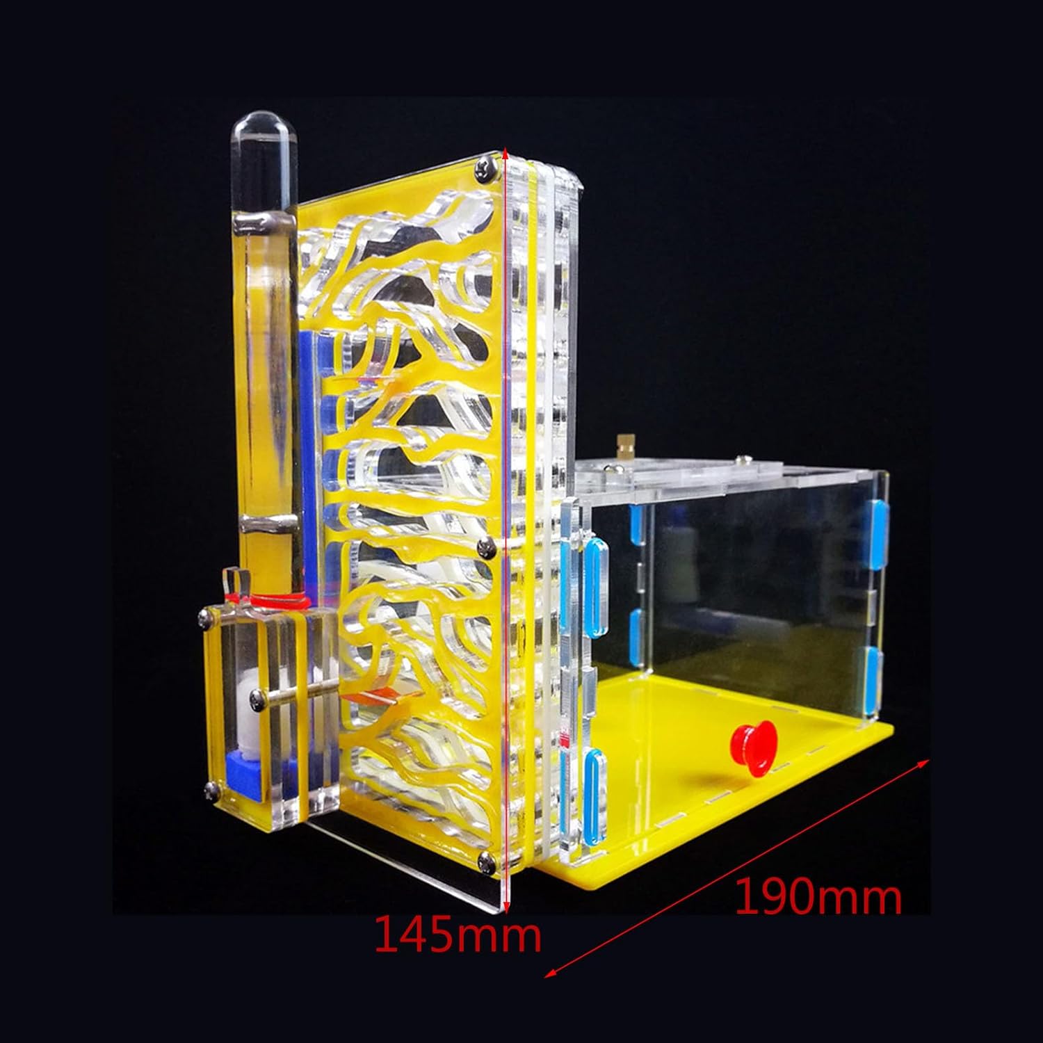 lyrlody Area Acrylic Farm, DIY T Design nsect Villa House Birthday Present with Water Inlet for Easy Observation (15)
