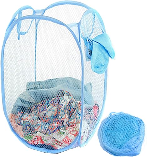 Miniatura 8 de DurReus Cesto plegable pequeño para niños, cesta plegable para oficina, clasificador de ropa sucia para armario de dormitorio, sala de estar,