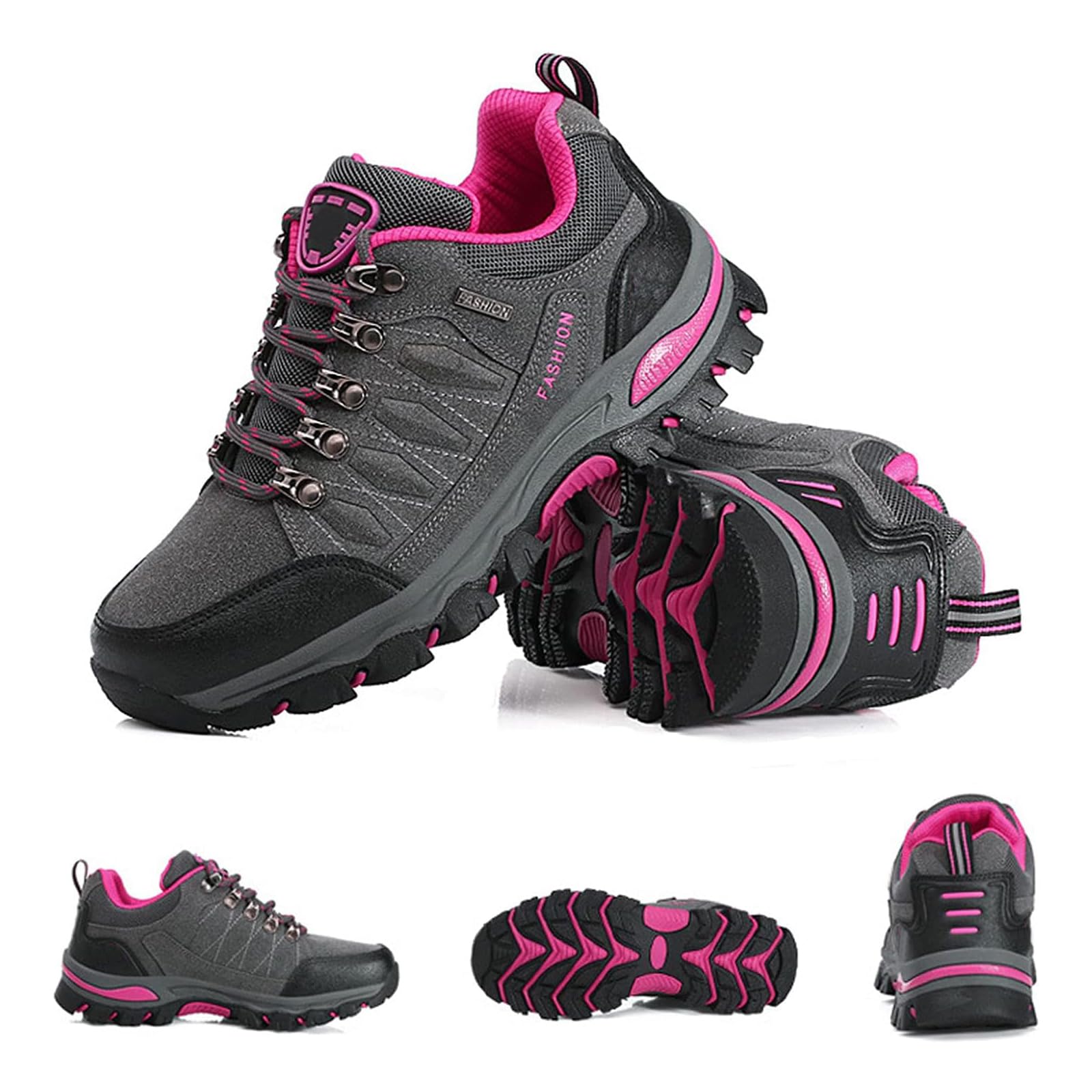 Damen Trekking & Wanderschuhe, Wanderschuhes Im Freien FüR Alle Jahreszeiten, Sportschuhe Mit Niedrigen Top -Spitzen, Klettern, Reisen, Camping Angeln, Bergklettern